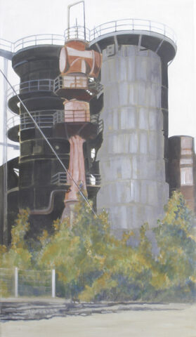 3 towers, Duisburg-Meiderich | 115 x 65 cm | acrylic on canvas