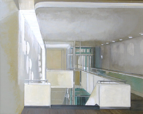 - SOLD -Staircase, K 20, Duesseldorf | 100 x 125 cm | acrylic on canvas