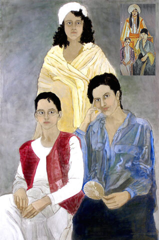 Quotation: The three sisters (1) after Matisse | 90 x 60 cm | acrylic on canvas