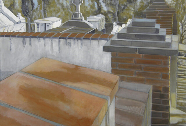 Taillet Cemetary | 55 x 80 cm | acrylic on canvas