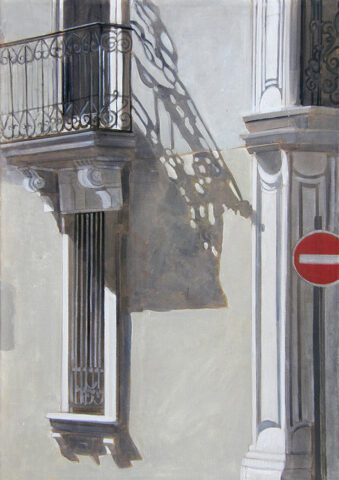 Balcony with shadow | 65 x 45 cm | acrylic on canvas