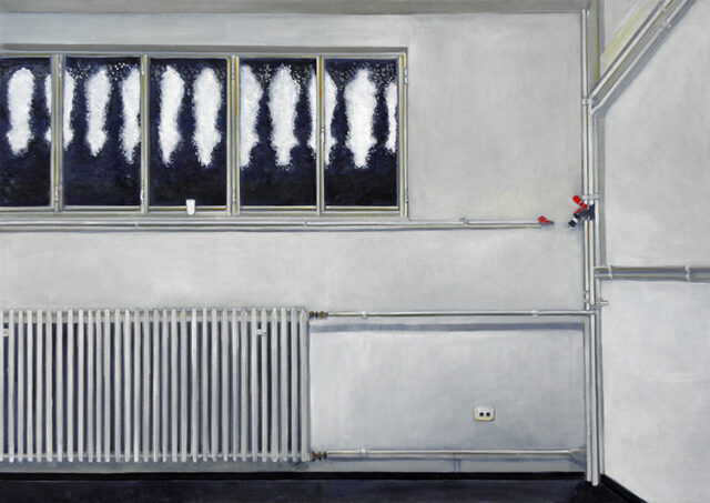 Interior of the Academy in Duesseldorf, with cup | 80 x 110 cm | acrylic on canvas