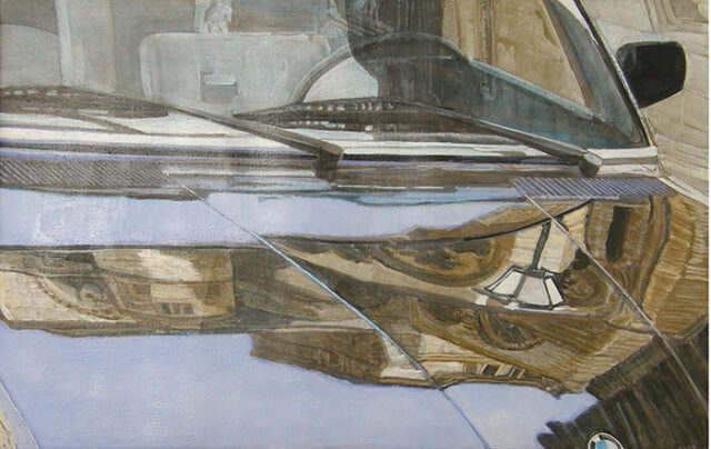 Reflection of Liebfrauen church, Trier | 75 x 120 cm | acrylic on canvas