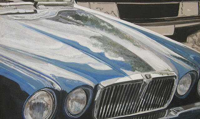 Jaguar with clouds | 75 x 125 cm | acrylic on canvas