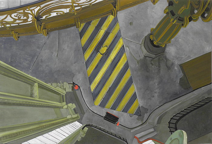 Vue du Grand Palais | 80 x 120 cm | acrylique sur toile