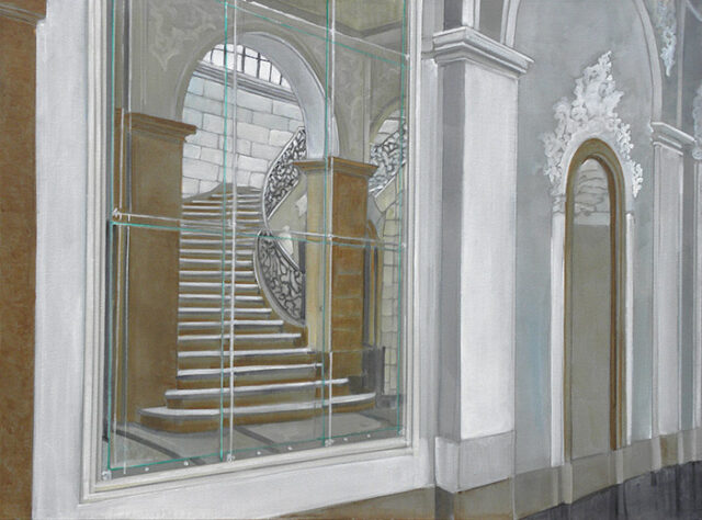 - SOLD - Staircase, mirrored | 60 x 80 cm | acrylic on canvas