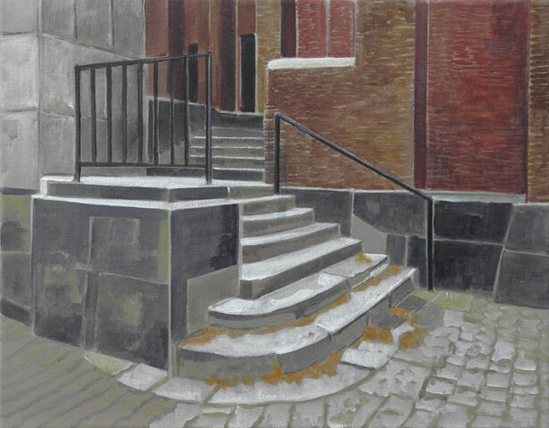 Stairs, Tonhalle Duesseldorf | 40 x 50 cm | acrylic on canvas
