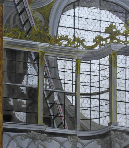 VIP-lounge, Hofkirche Innsbruck | 75 x 65 cm | acrylic on canvas