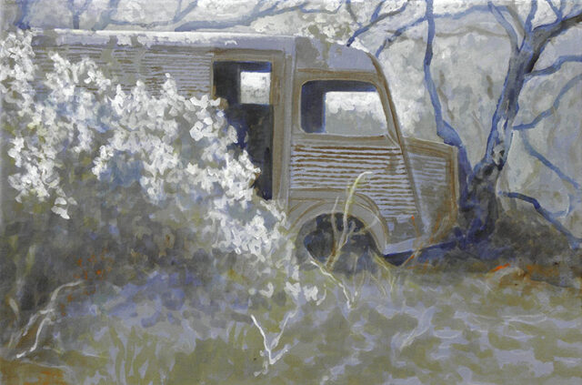 Citroen Camionette "Sleeping Beauty's big brother" | 30 x 45 cm | acrylic on canvas