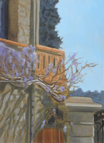 Glyzines et ombres | 70 x 50 cm | acrylique sur toile