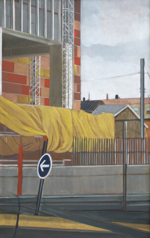 Construction sight of the new TGV-station, Perpignan | 95 x 60 cm | acrylic on canvas