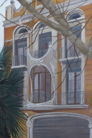 Facade, Figueras | 75 x 50 cm | acrylic on canvas