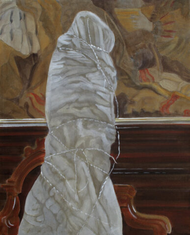 Wrapped in Sta. Croce, venice | 50 x 40 cm | acrylic on canvas