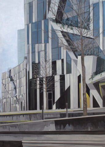 Detail of "Koe-Bogen". Duesseldorf | 135 x 95 cm | acrylic on canvas