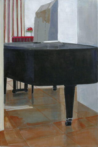 Interior with piano | 60 x 40 cm | acrylic on canvas