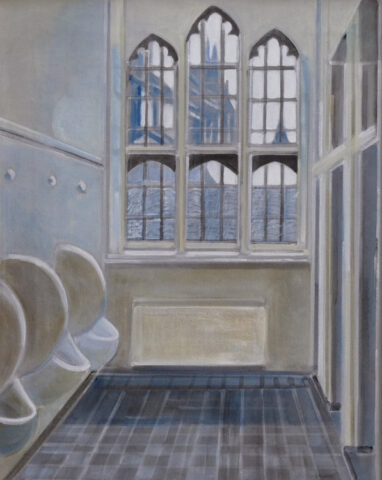 - SOLD - Gothic gents', Cambridge | 50 x 40 cm | acrylic on canvas