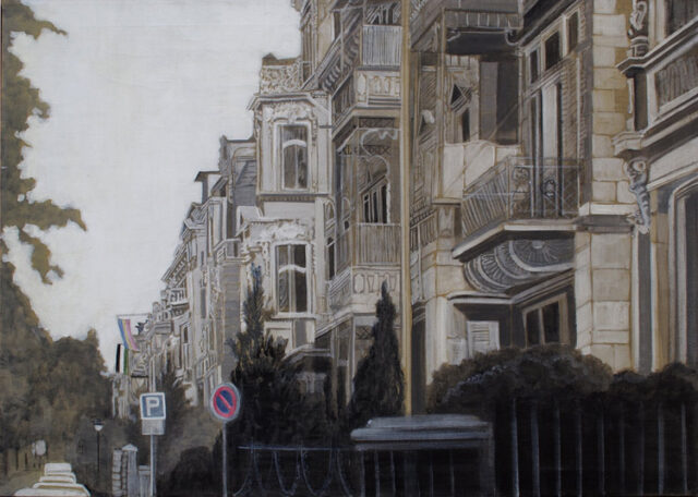 The Poppelsdorfer Allee in Bonn | 71 x 100 cm | acrylic on canvas