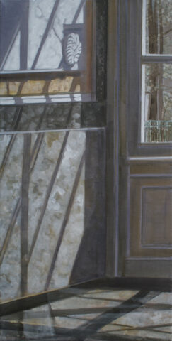 Shadows on the wall, Benrath Castle | 70 x 35 cm | acrylic on canvas