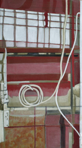 Stillife with a cable | 40 x 22 cm | acrylic on canvas