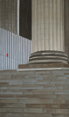 La Madeleine, Paris, au chantier | 95 x 55 cm | acrylique sur toile