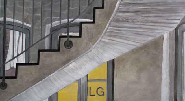 Under the stairs, Duisburg | 60 x 110 cm | acrylic on canvas